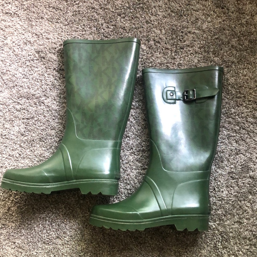 Michael Kors Green Rainboots